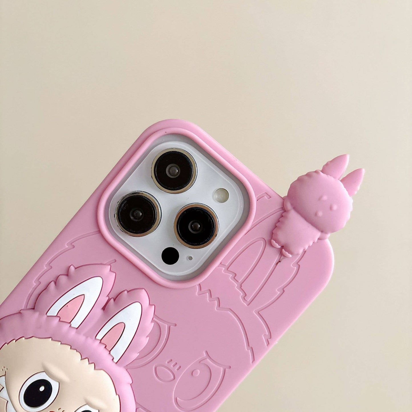 Cartoon 3D Labubu phone case Silicone Protective Case