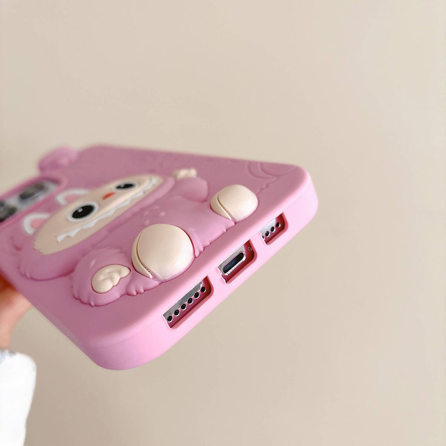 Cartoon 3D Labubu phone case Silicone Protective Case