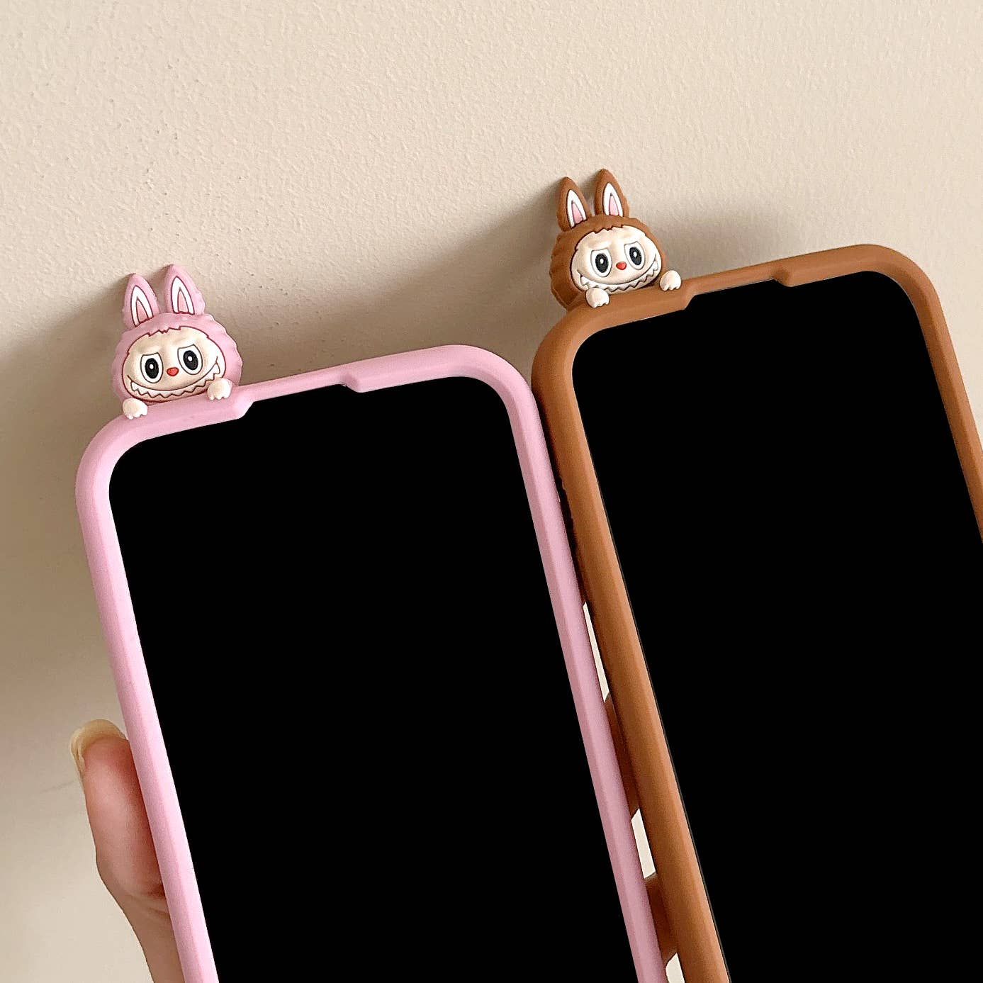 Cartoon 3D Labubu phone case Silicone Protective Case