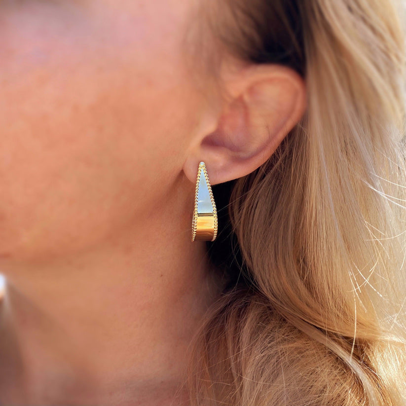 18K Gold Filled Teardrop Earrings