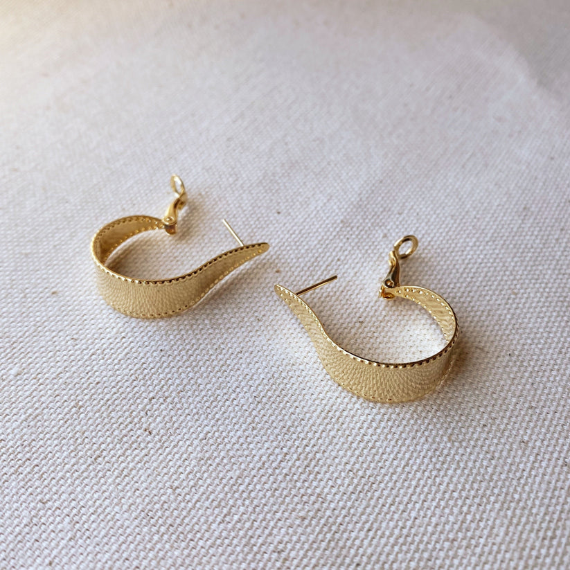 18K Gold Filled Teardrop Earrings