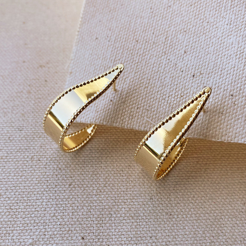 18K Gold Filled Teardrop Earrings