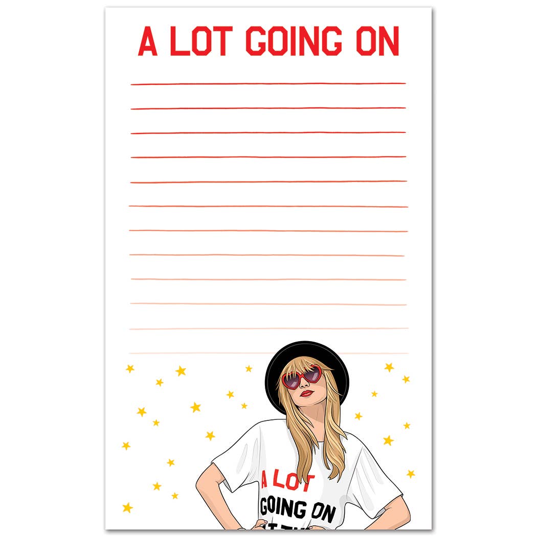 Notepad: A Lot Going On Pop Star Stationery
