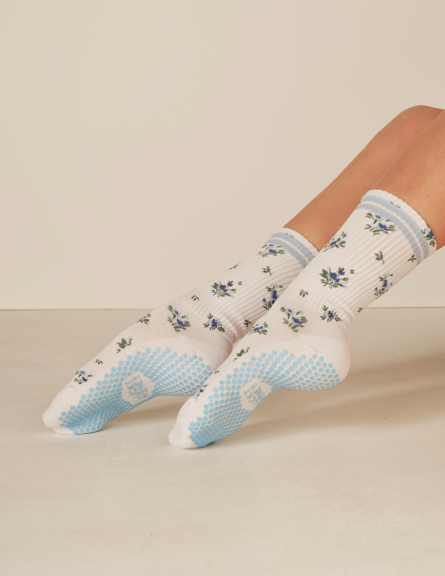 The Floral Grip Sock