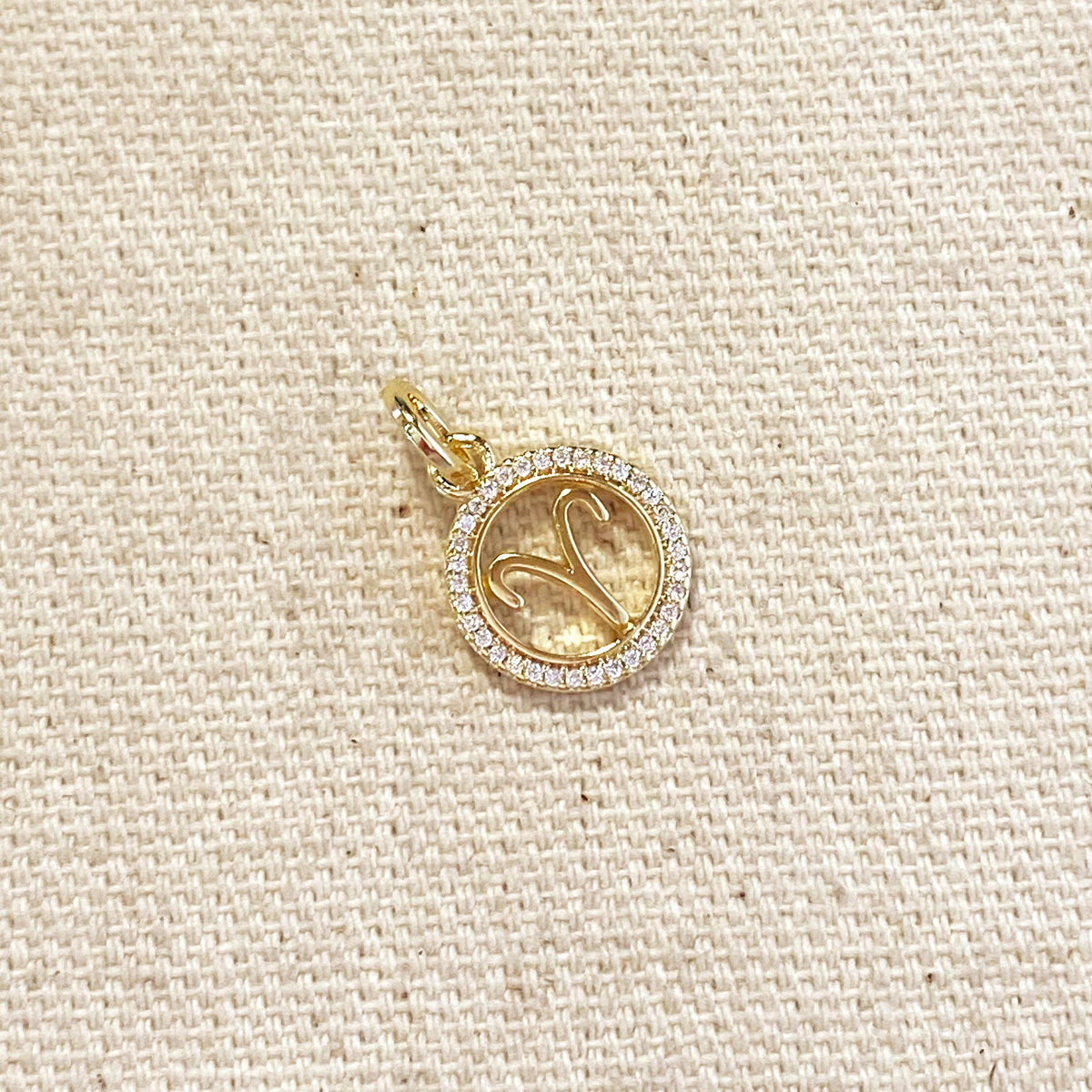 18k Gold Filled Mini Aries Zodiac Pendant