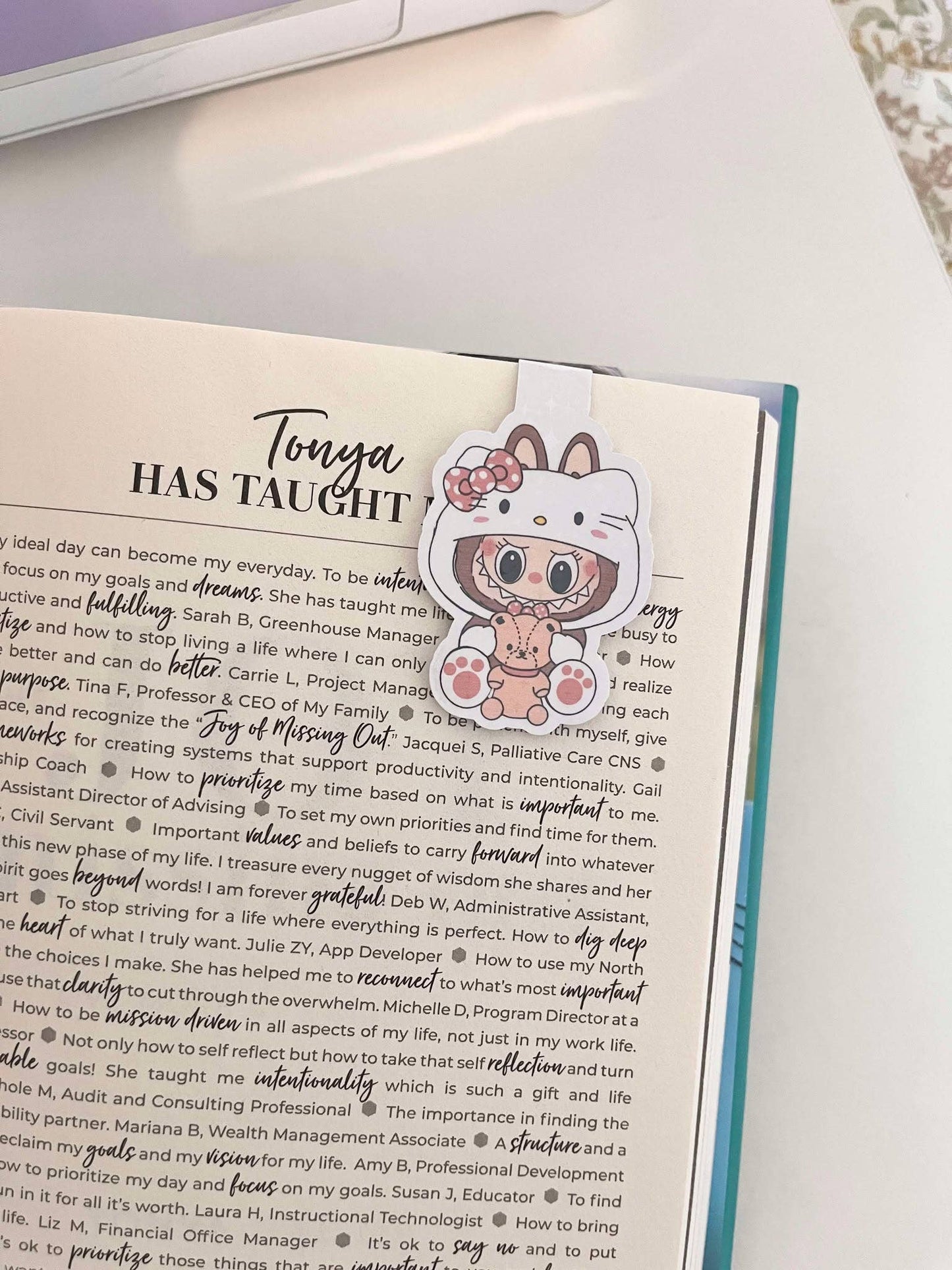 Monster Labubu Magnetic Bookmark For Booklovers