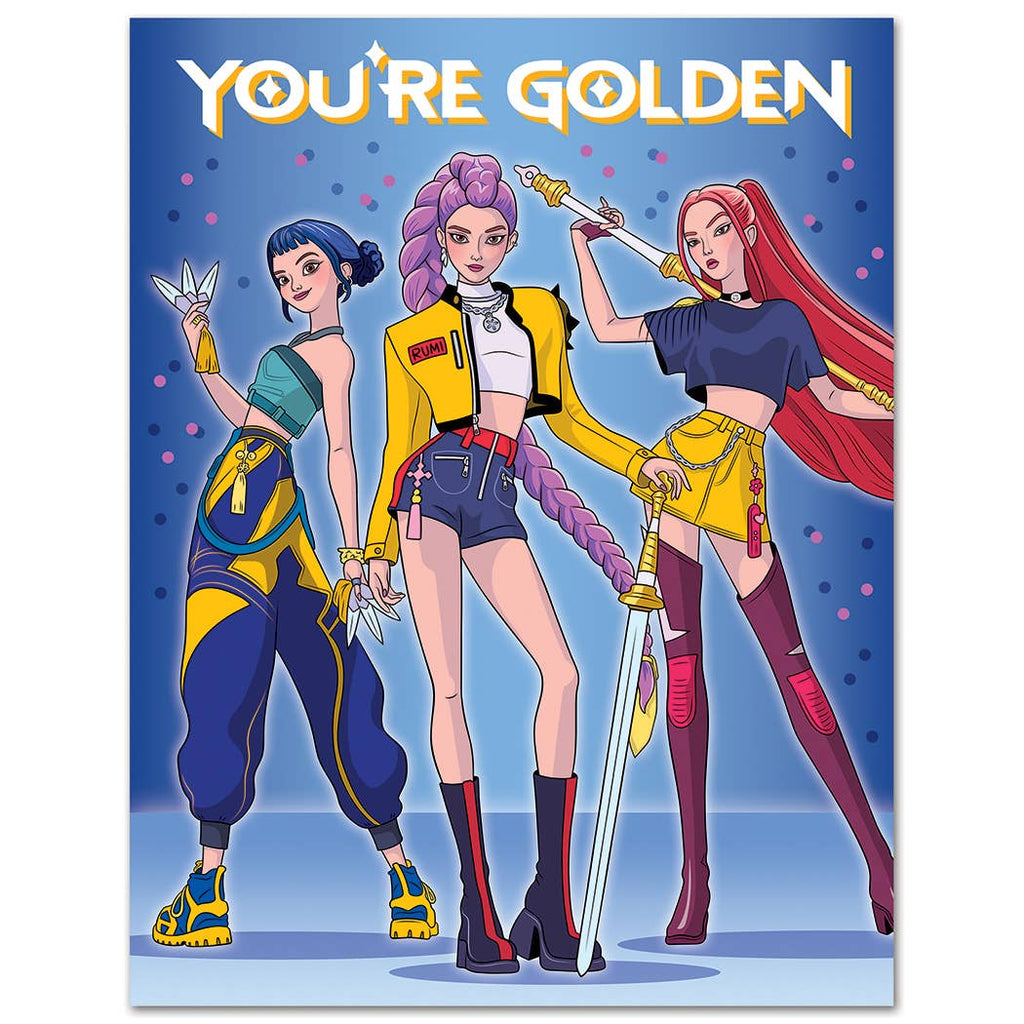 You're Golden K-Pop Birthday Card