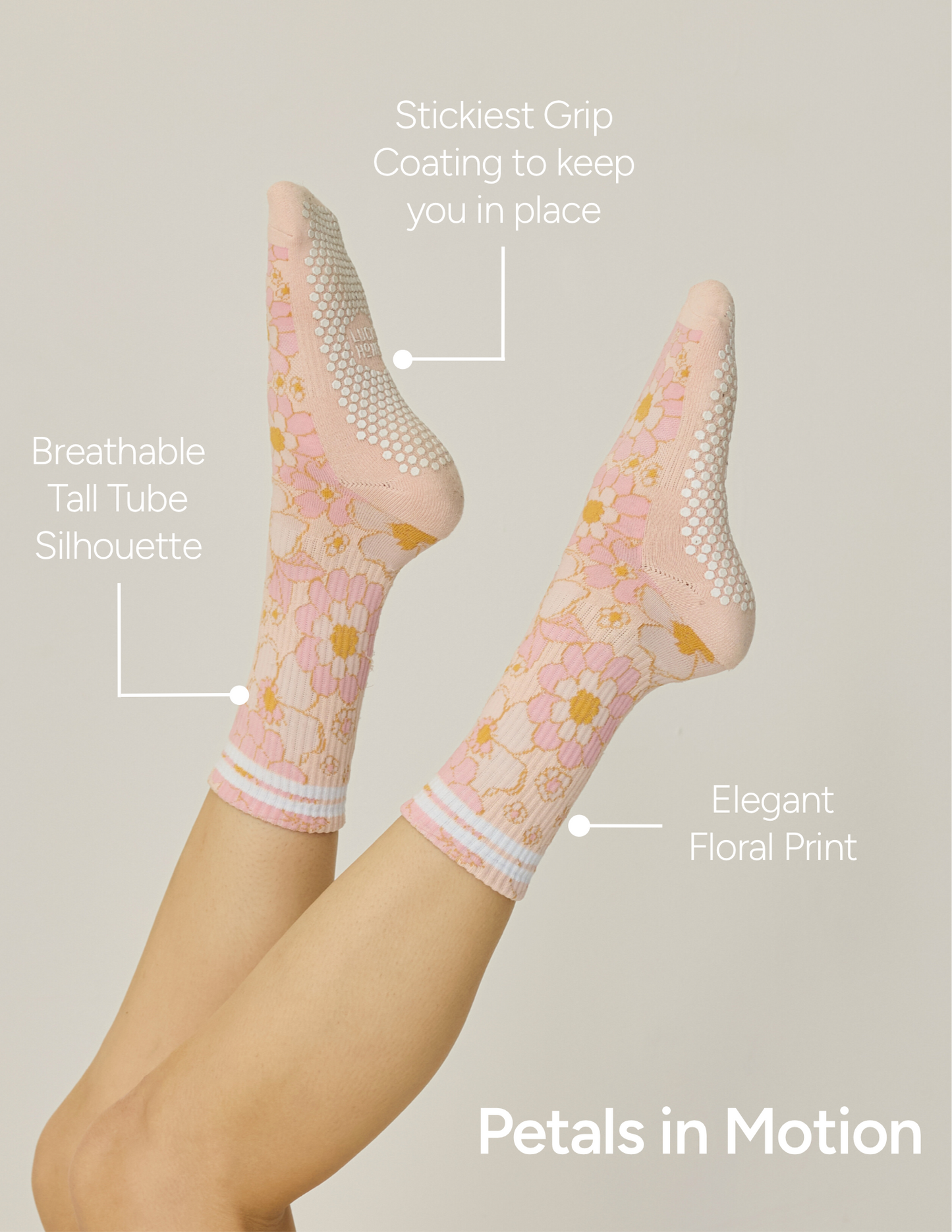 The Floral Grip Sock