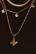 Elegant Butterfly 18K Gold Non-Tarnish Stainless Steel Necklace