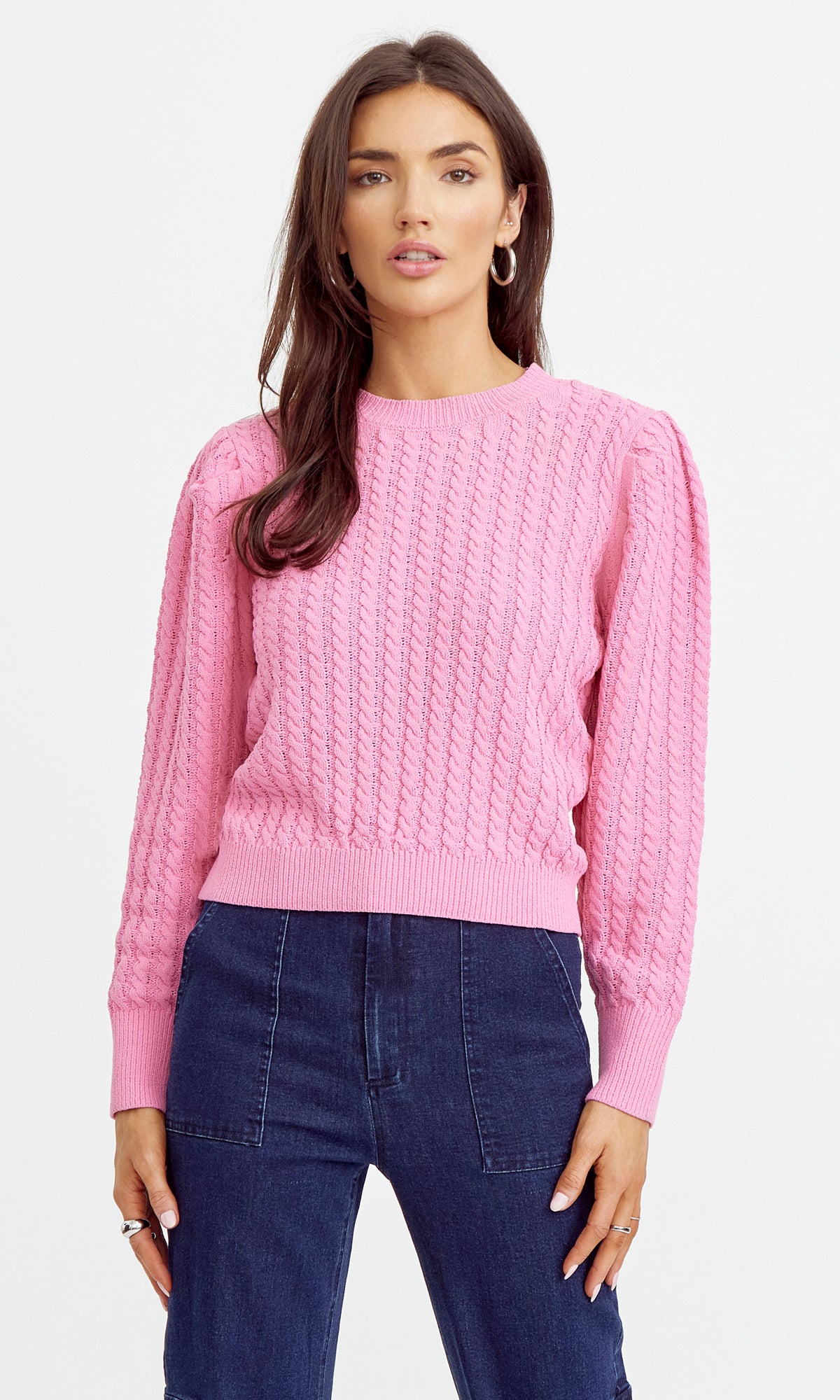 Suzzie Puff Sleeve Knit Top