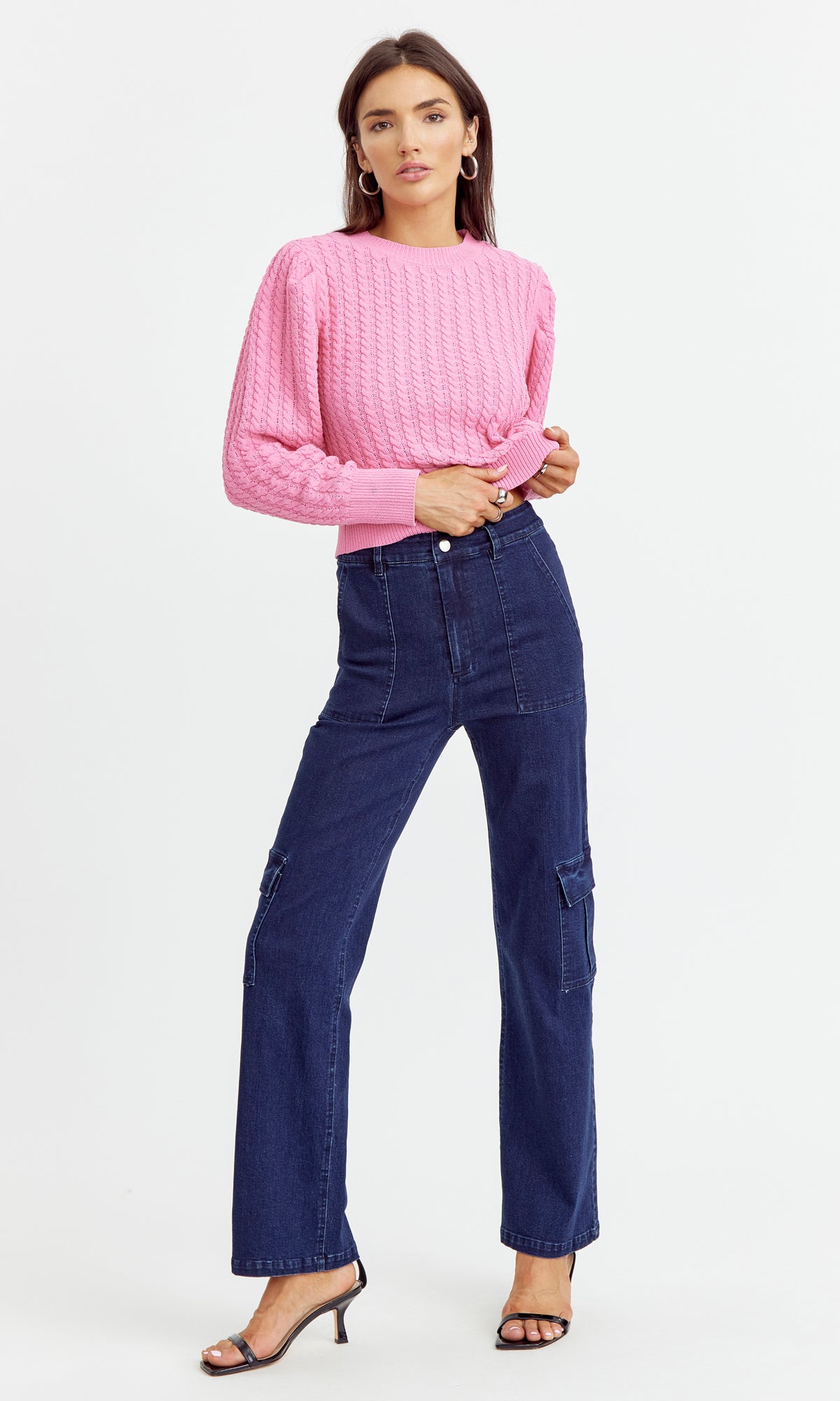 Suzzie Puff Sleeve Knit Top