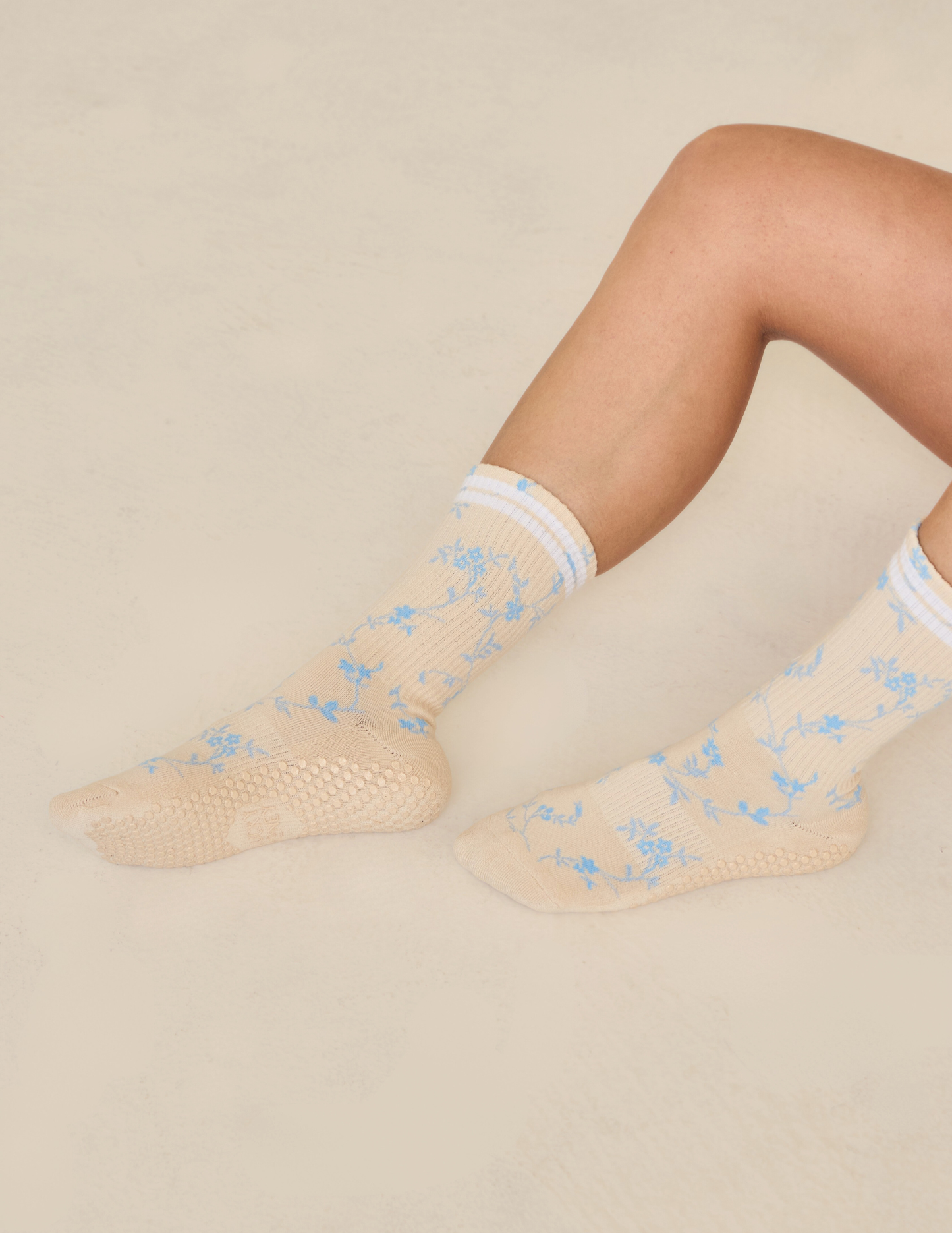 The Floral Grip Sock