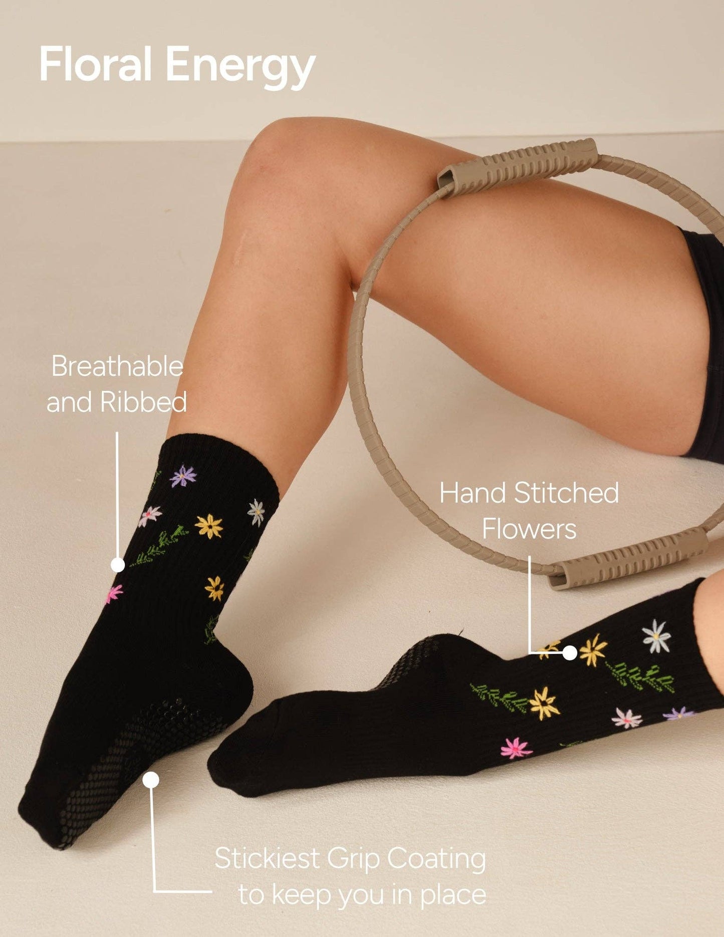 The Wild Flower Grip Sock
